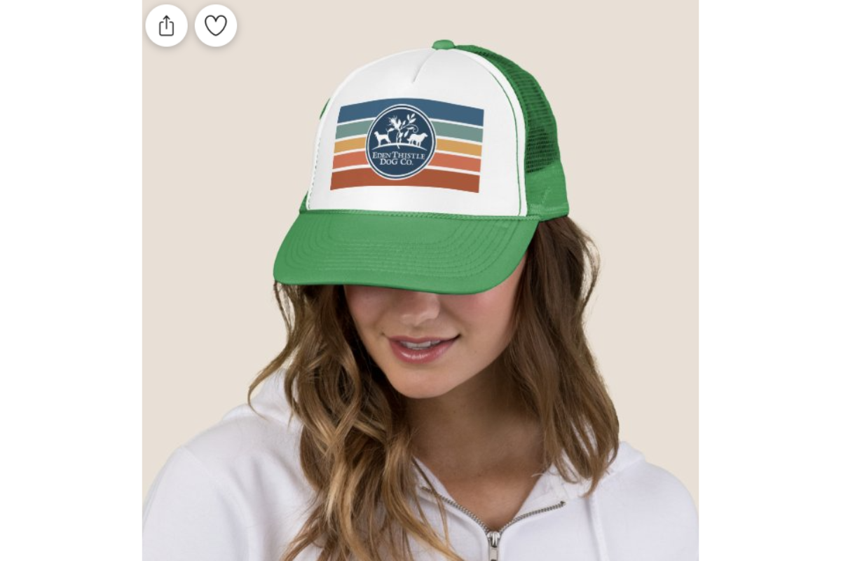 Rad Green EdenThistle Dog Co. Hat